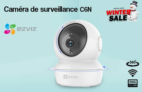 Cam&eacute;ra Wi-Fi Full HD Rotative 360&deg; avec auto-tracking EZVIZ C6N
